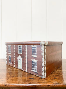 An Antique Painted Georgian Country House Box