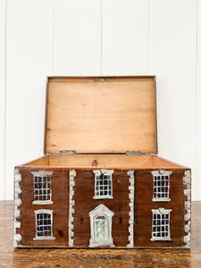 An Antique Painted Georgian Country House Box