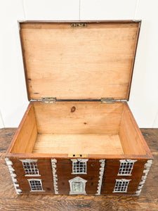 An Antique Painted Georgian Country House Box