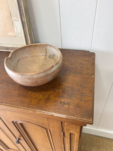 A Handsome English 19th Century Faux Painted Pine Cupboard