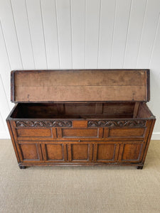 A Mammoth Ancient 18th Century English Oak Coffer or Trunk c1700