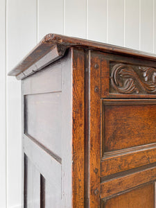 A Mammoth Ancient 18th Century English Oak Coffer or Trunk c1700