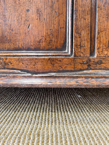 A Mammoth Ancient 18th Century English Oak Coffer or Trunk c1700