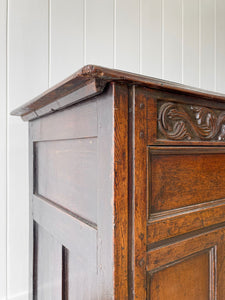 A Mammoth Ancient 18th Century English Oak Coffer or Trunk c1700