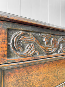 A Mammoth Ancient 18th Century English Oak Coffer or Trunk c1700