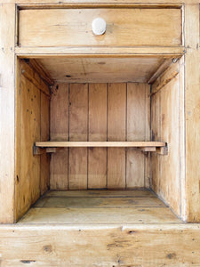 A Monumental English Country Pine Sideboard Buffet c1860