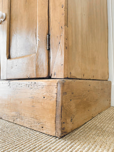 A Monumental English Country Pine Sideboard Buffet c1860