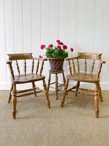 A Lovely Pair of English Elbow Chairs c1890