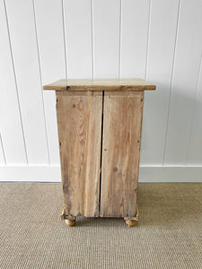 A Charming English Pine Nightstand c1890