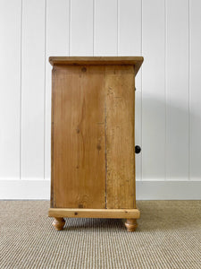 A Charming English Pine Nightstand c1890