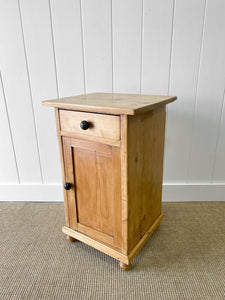 A Charming English Pine Nightstand c1890