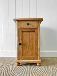 A Charming English Pine Nightstand c1890