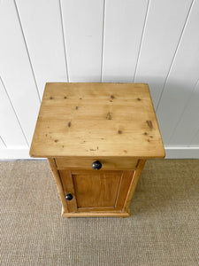 A Charming English Pine Nightstand c1890