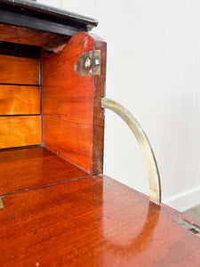 An Early 19th Century Ebonized English Secretary Bookcase