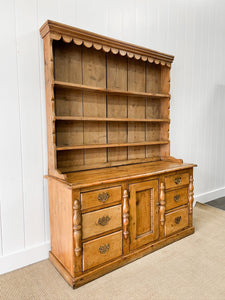 A Gorgeous 19th Century Pine Welsh Dresser or Cupboard