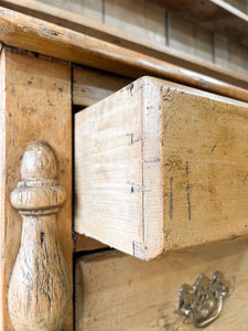 A Gorgeous 19th Century Pine Welsh Dresser or Cupboard