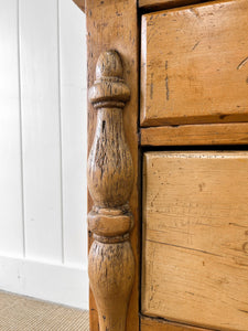 A Gorgeous 19th Century Pine Welsh Dresser or Cupboard