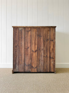 A Large  English Pine Chest of Drawers Dresser with Wooden Knobs  c1890