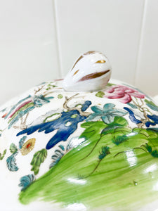 An Antique Famille Rose Style English Porcelain Tureen