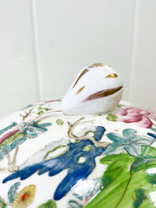 An Antique Famille Rose Style English Porcelain Tureen