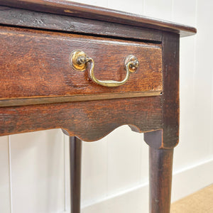 A Georgian Oak Console Table