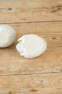 Arita Hirado White Porcelain Bird Quail Figurines