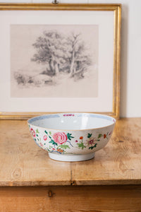 Chinese Qianlong Floral Porcelain Bowl