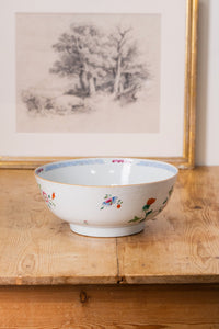 Chinese Qianlong Floral Porcelain Bowl